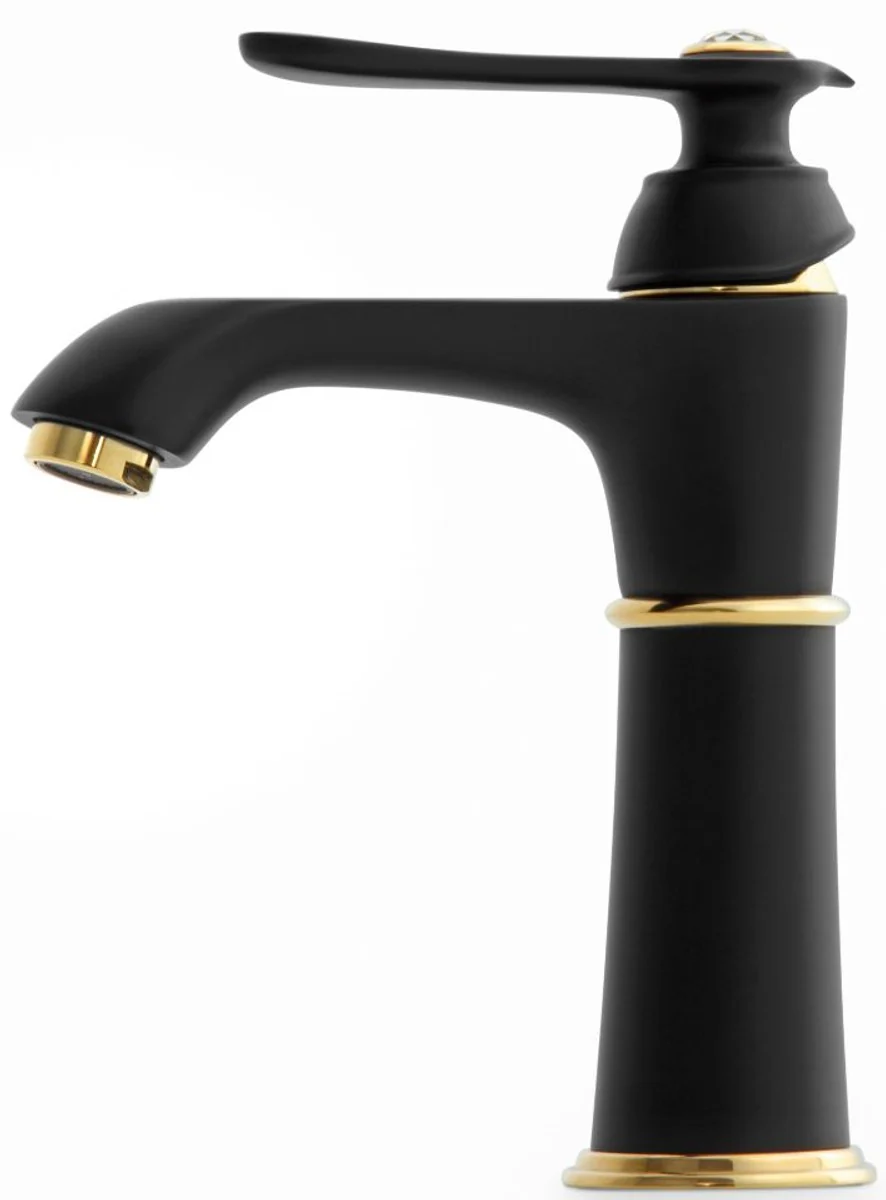 Casa Padrino grifo para lavabo de lujo A. 21,5 cm - Diferentes Colores - Mezclador monomando con cristal - Accesorios de Baño de Lujo