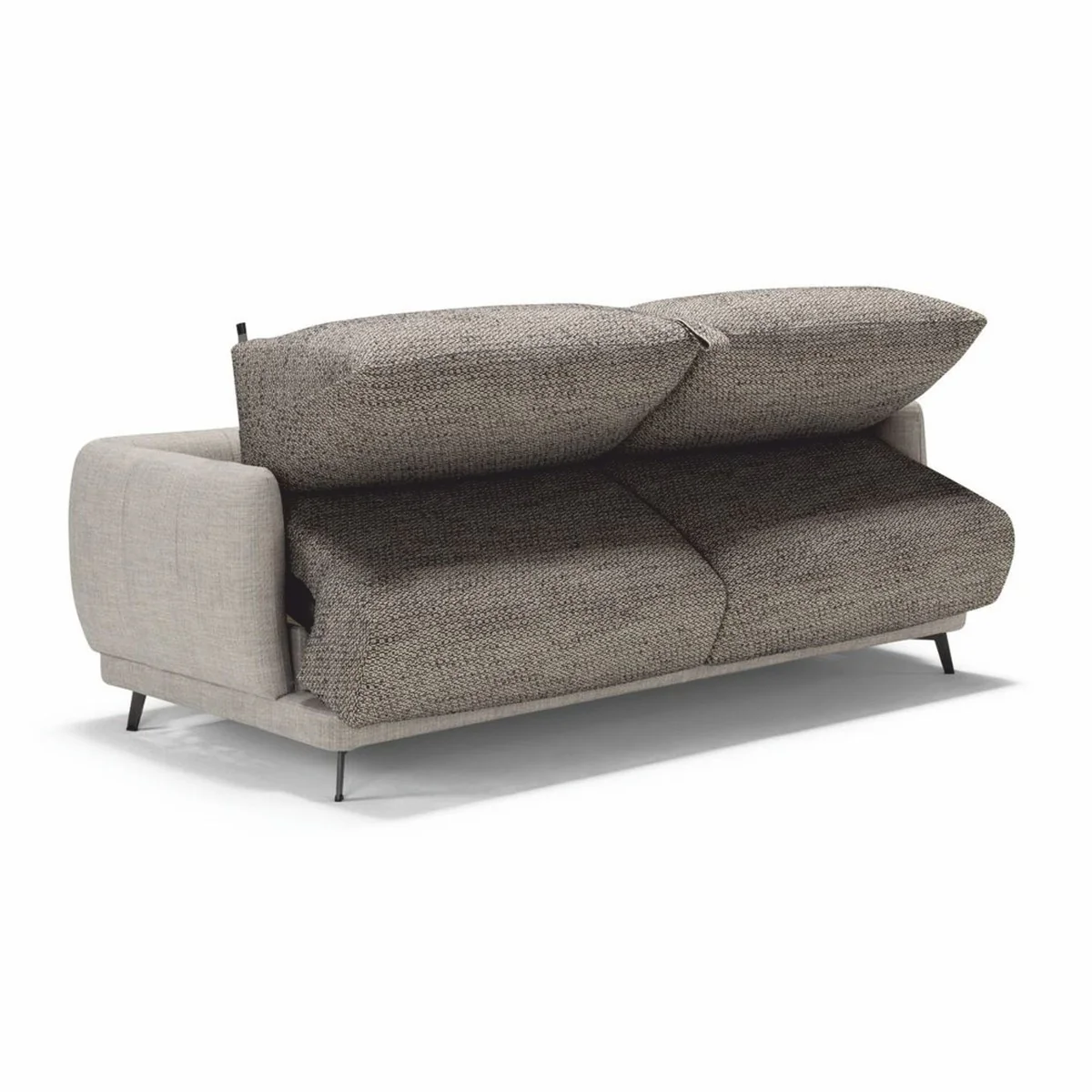 Casa Padrino sof¨¢ cama de lujo gris / negro 215 cm - Sof¨¢ de sal¨®n plegable