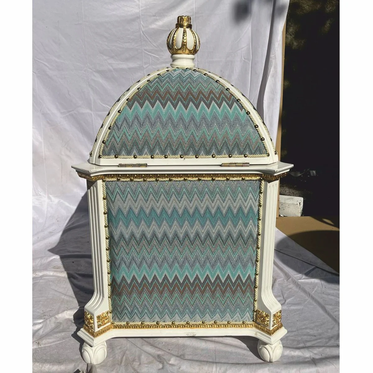 Pomp??s de Casa Padrino casa para gatos barroco verde / blanco / oro - dise?ada por Harald Gl??ckler