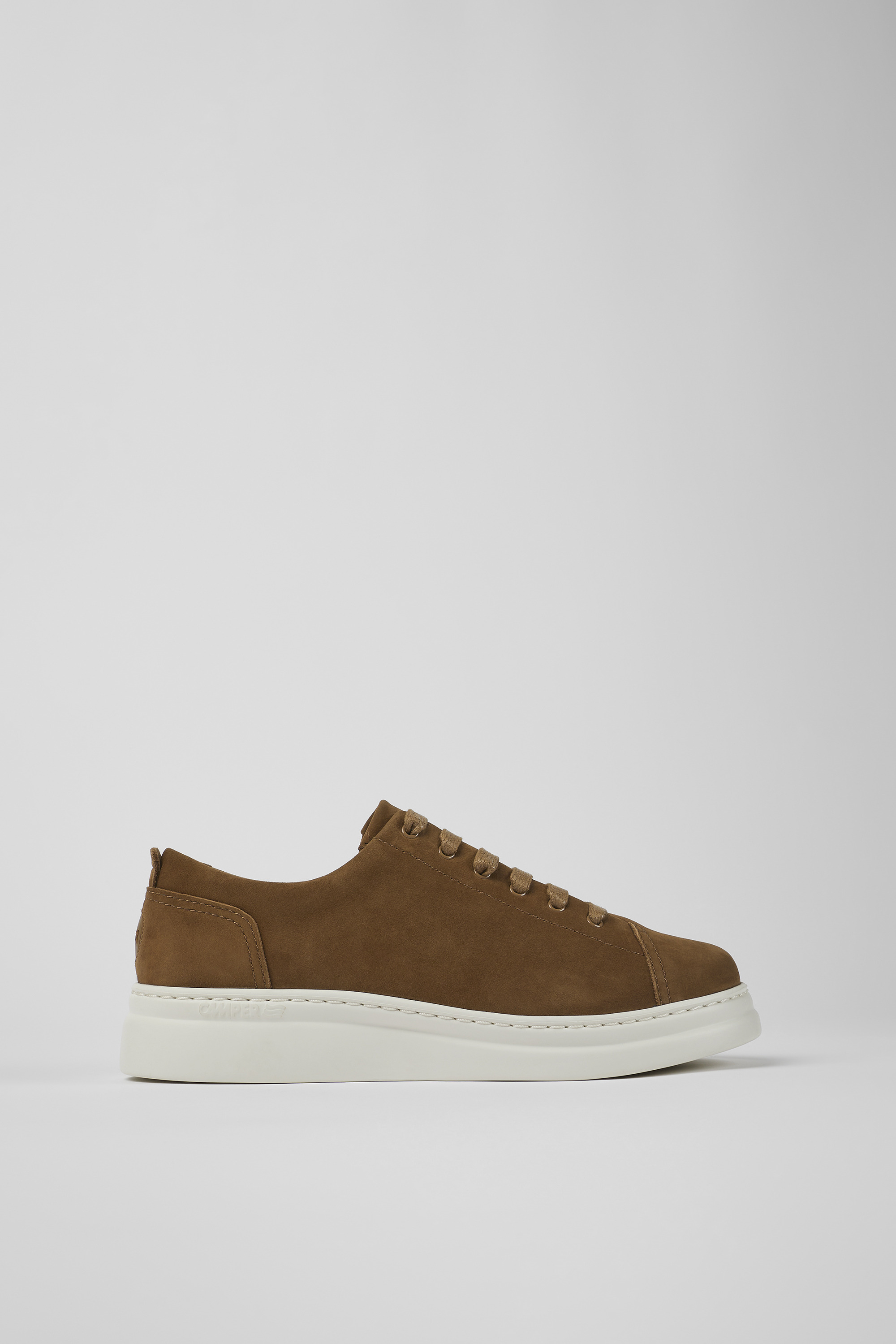 Runner Up - Brown nubuck sneakers for women