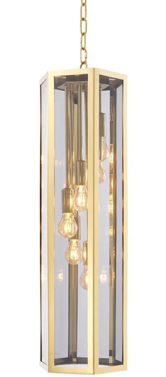 Casa Padrino Araña de Lujo Oro / Gris 23 x 23 x H. 77 cm - Muebles para Hoteles y Restaurantes