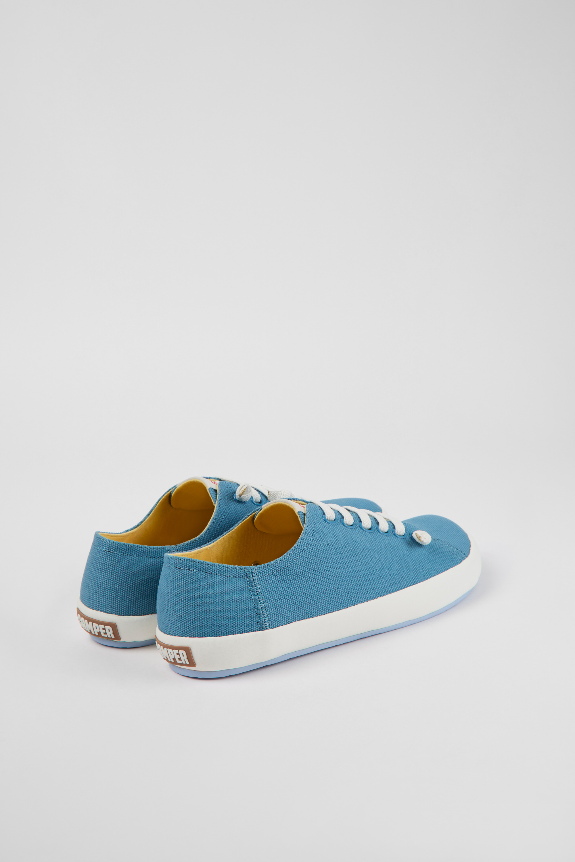 Peu Rambla - Blue textile sneakers for men
