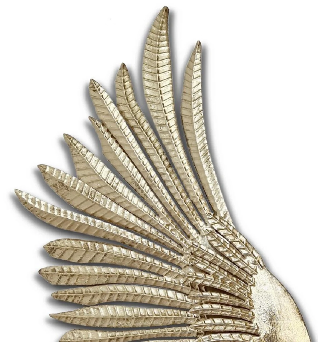 Casa Padrino alas de ángel decorativas de pared de lujo oro 41,3 x 5,7 x A. 102,9 cm - Alas decorativas de metal - Accesorios decorativos