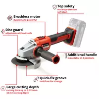 Cordless Angle Grinder AXXIO 18/125 Q
