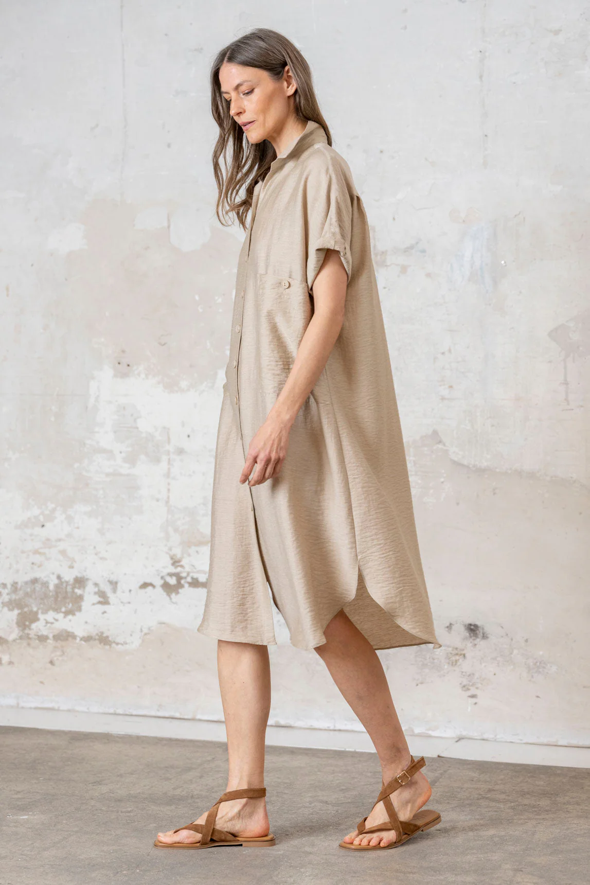 Rivera-spain Vestido Calcata camel