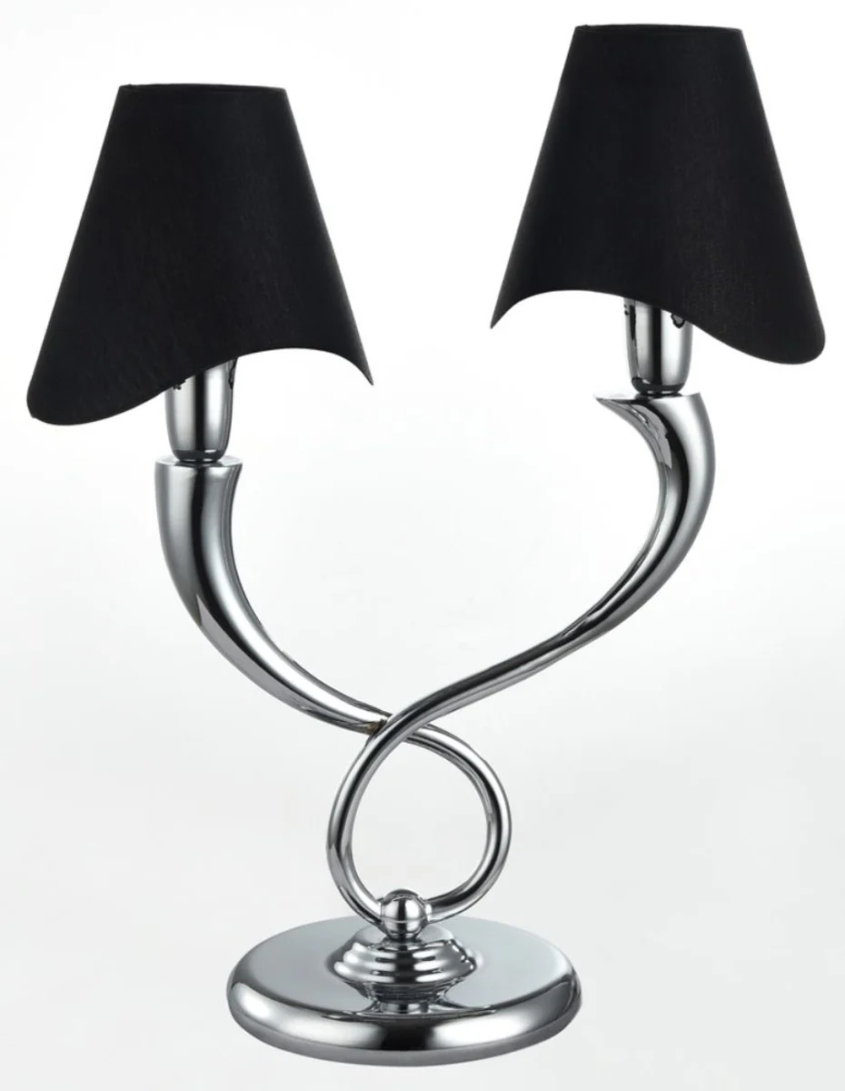 Casa Padrino lámpara de mesa de lujo plata 37 x 17 x H. 46 cm - Muebles de Hotel de Diseño