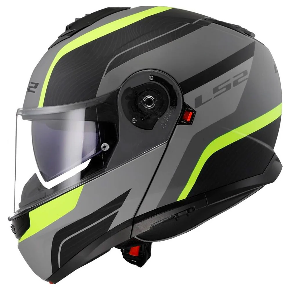 CASCO MODULAR LS2 FF908 STROBE II MONZA NEGRO / FLUOR