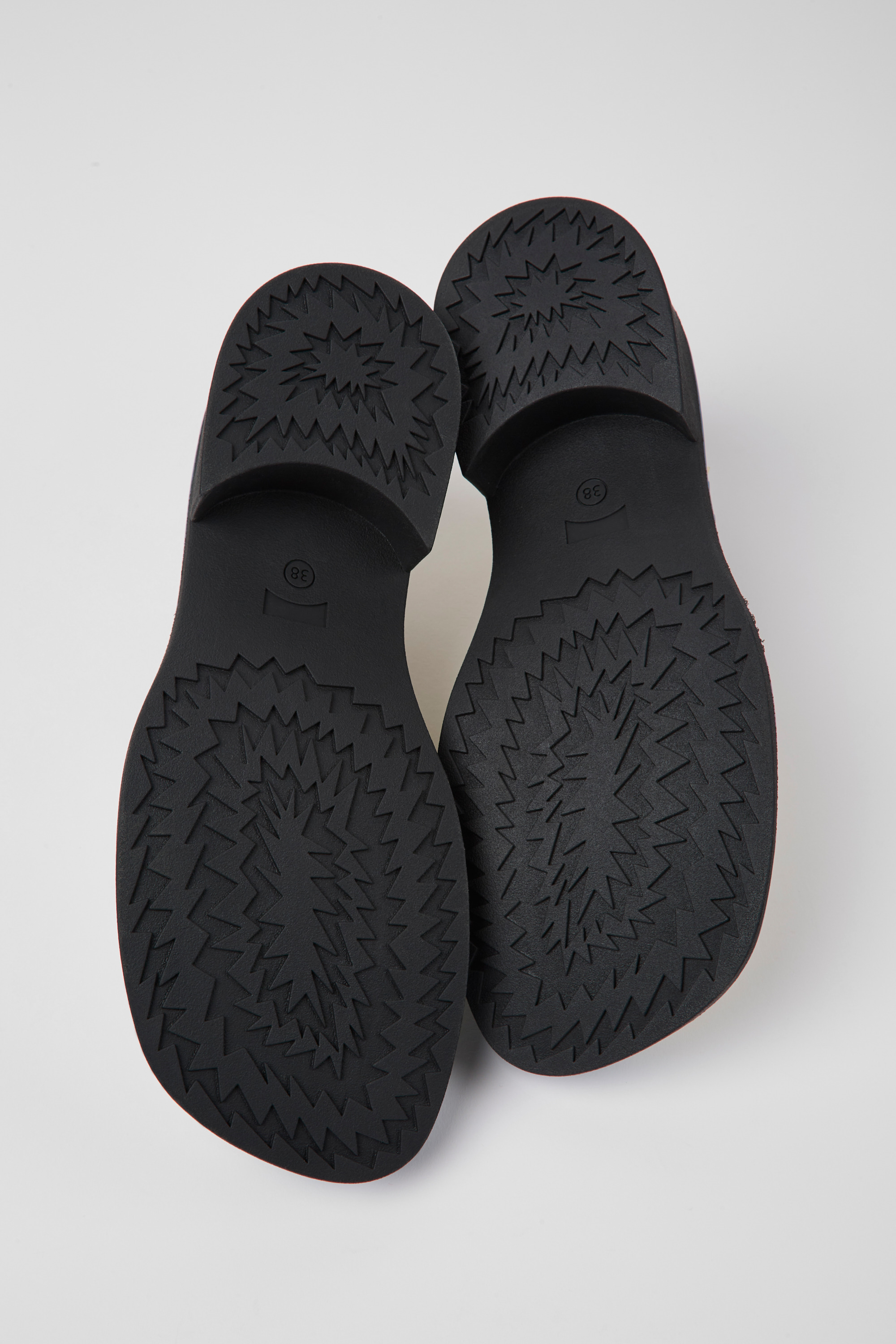 Taylor - White and blue leather loafers for women