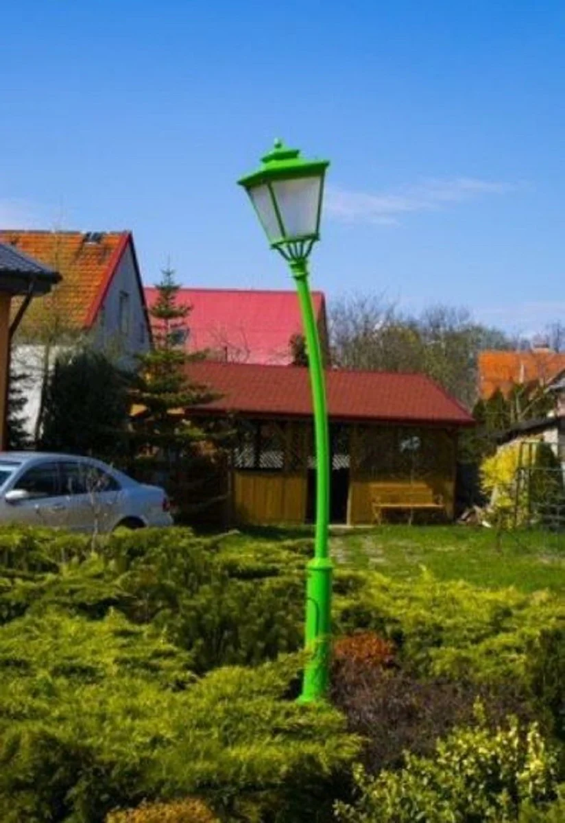 Casa Padrino linterna de jard¨ªn Art Nouveau verde A. 353,5 cm - Iluminaci¨®n exterior