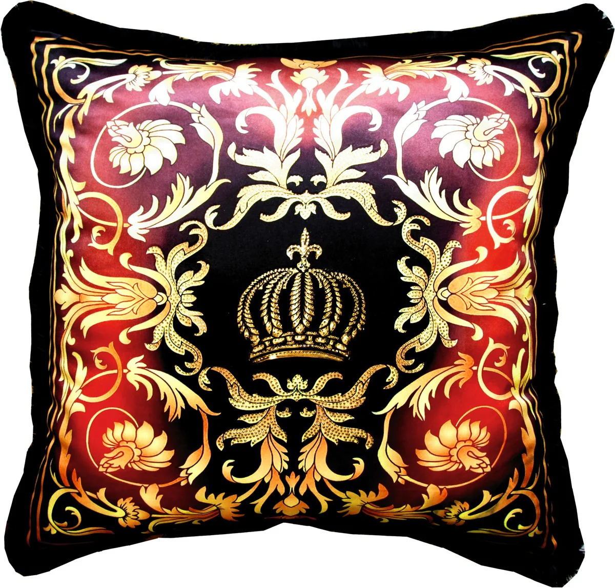 Enorme almohada barroca de lujo XXL Pomp??s de Casa Padrino de Harald Gl??ckler 80 x 80 cm con brillantes pedrer¨ªa