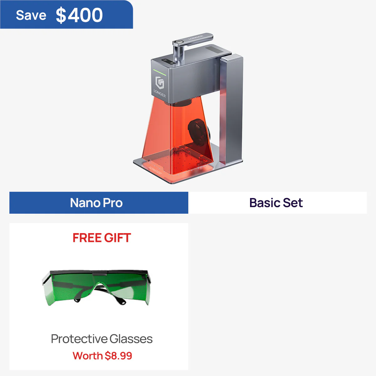 Longer Nano Pro 12W&Nano 6W Portable Laser Engraver