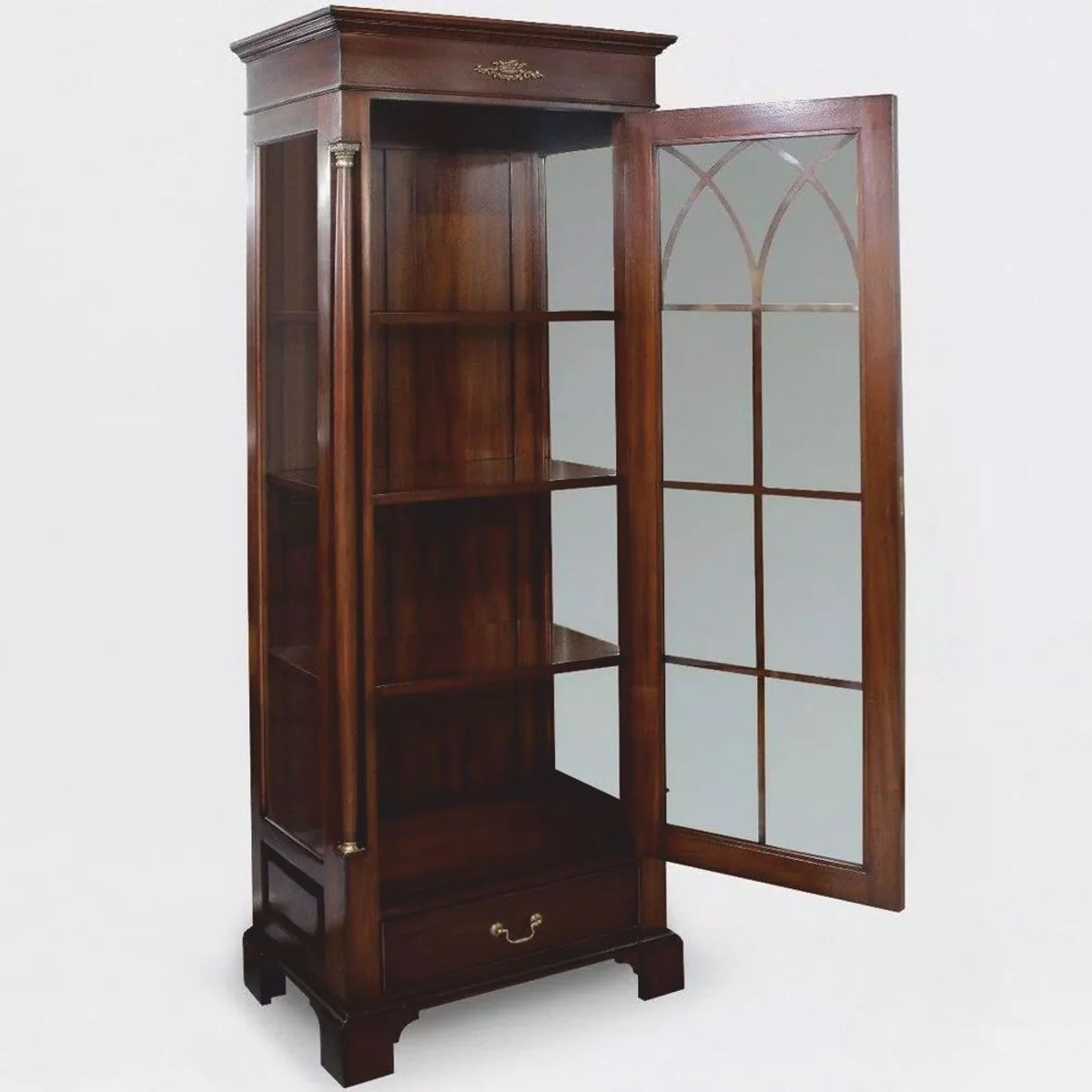 Casa Padrino vitrina barroco de lujo marr¨®n oscuro A. 189 cm - Muebles barrocos