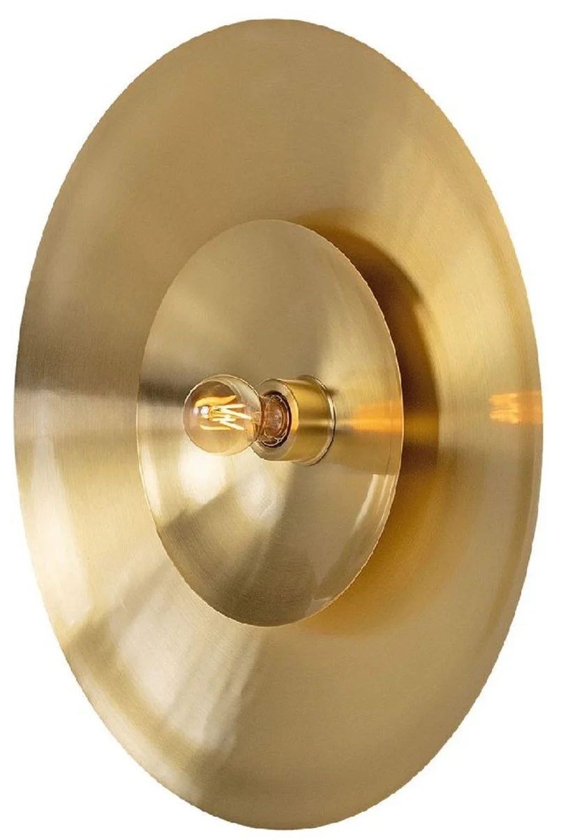 Casa Padrino lámpara de pared de lujo Ø 60 cm - Lámpara de pared redonda de latón - Lámpara de Pared para Hotel y Restaurante - Calidad de Lujo