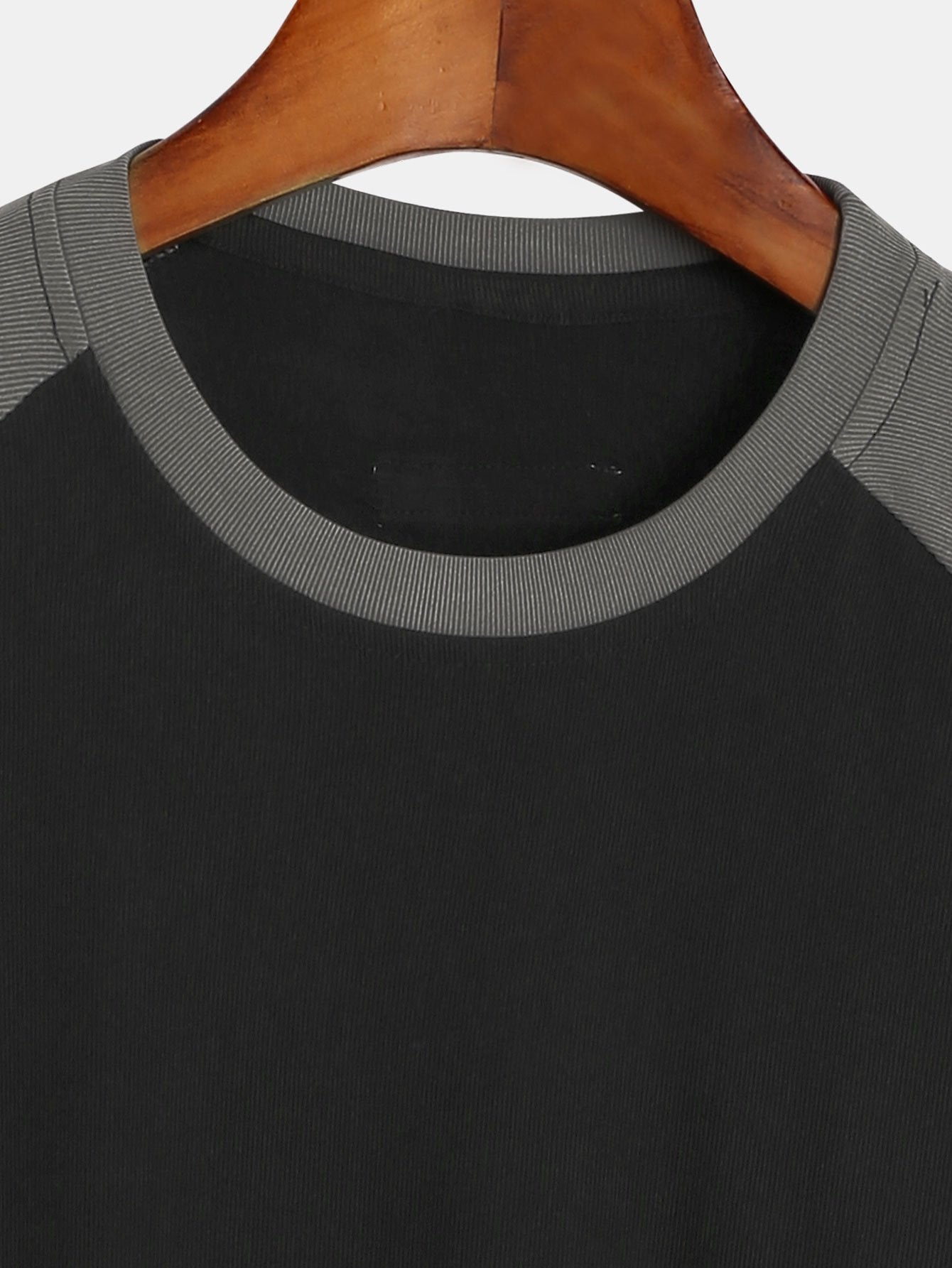 Muscle Fit Paneled Textured T-Shirt