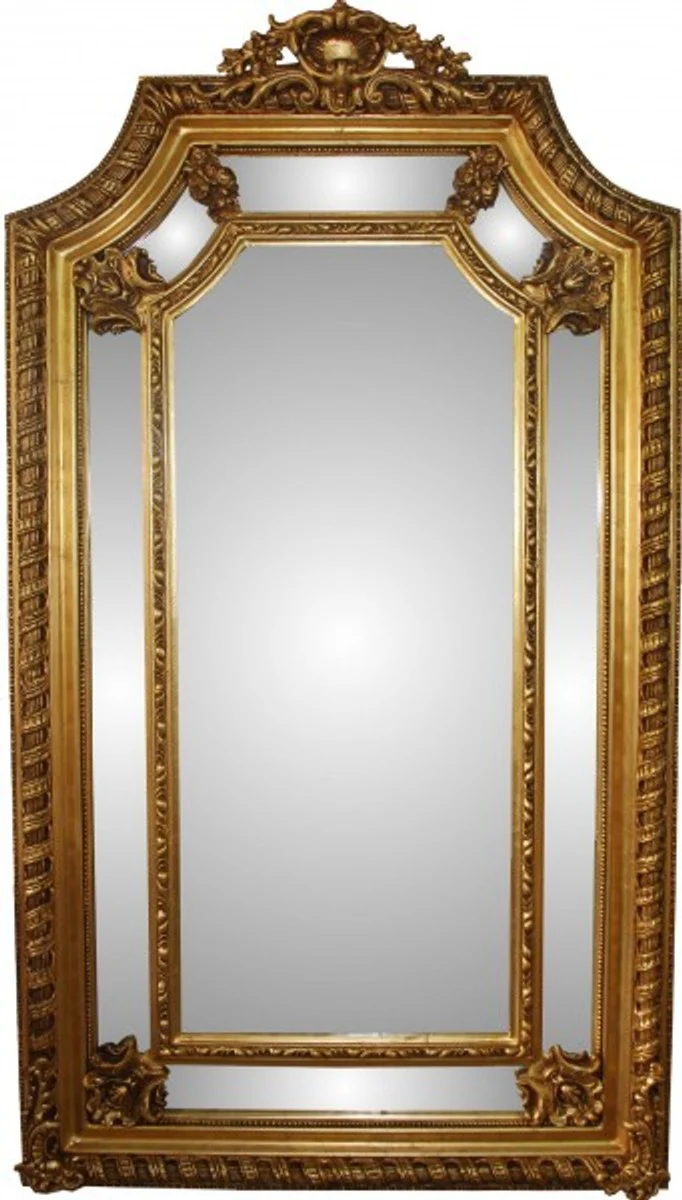 Casa Padrino Baroque luxury wall mirror Gold B 117 cm, H 205 cm - precious & sumptuous