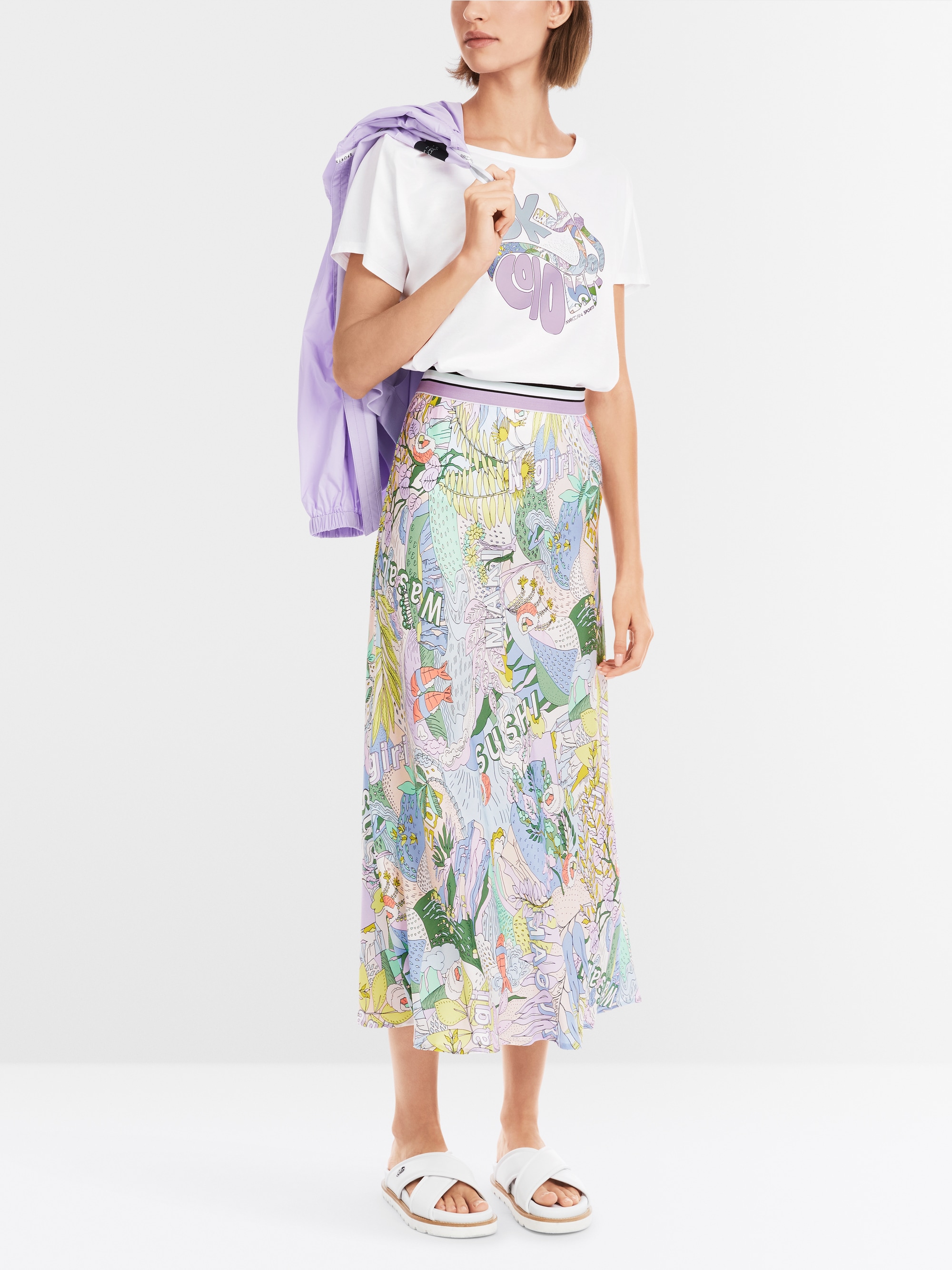 Marc-Cain Rethink Together rhinestones T-shirt