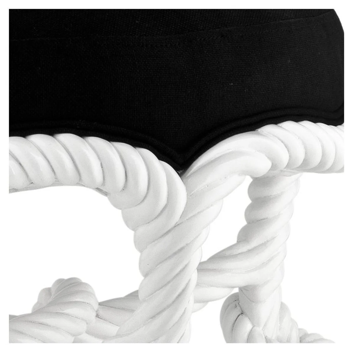 Casa Padrino de caoba dise?ador heces 47 x H. 45 cm - taburete hotel de lujo