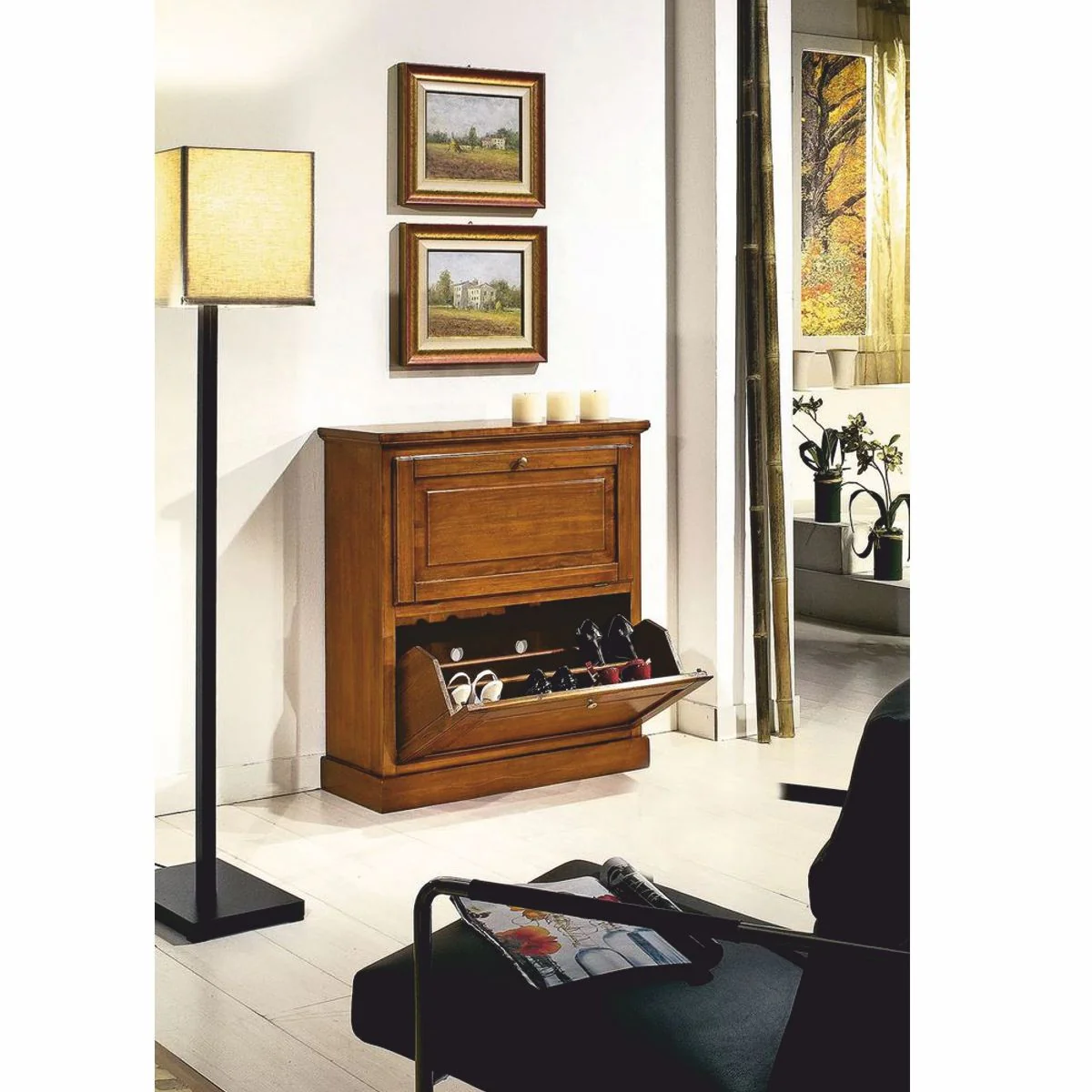 Casa Padrino zapatero barroco de lujo marr¨®n A. 93 cm - Hecho en Italia