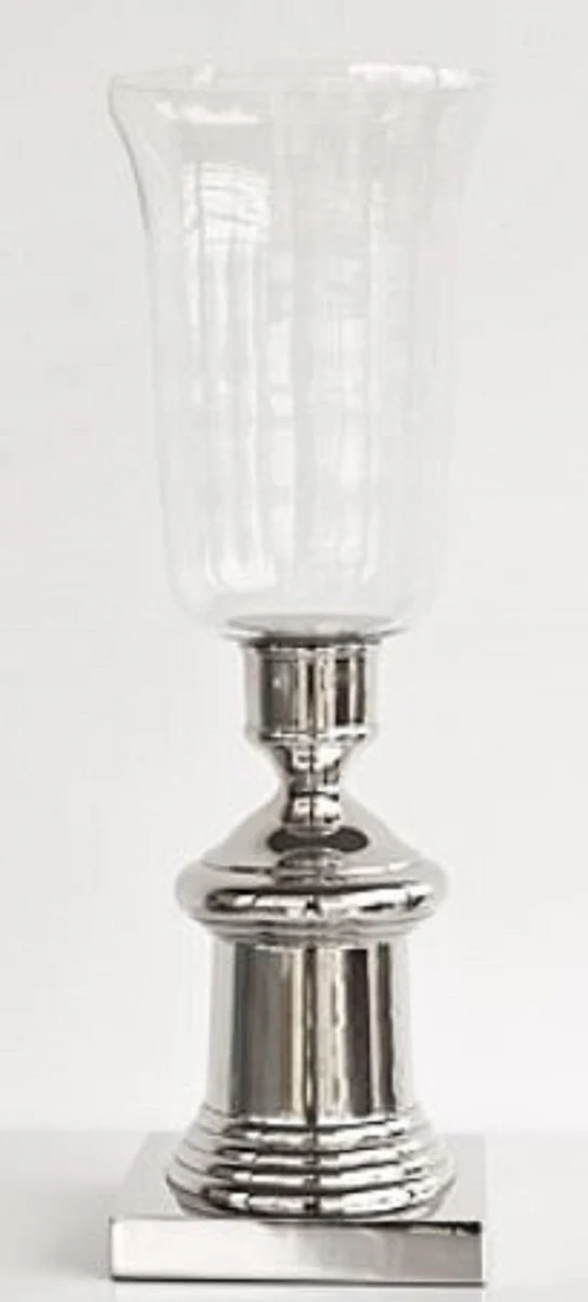 Casa Padrino portavela de lujo plata Ø 17 x H. 55 cm - Accesorios para Hoteles y Restaurantes