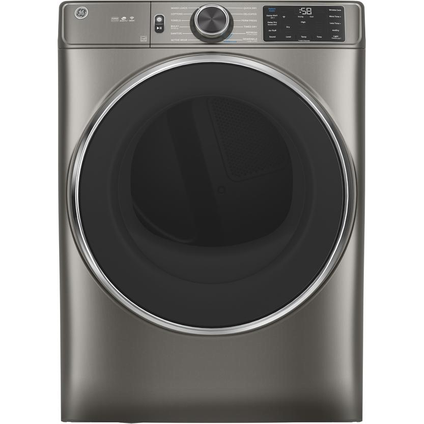 GE ENERGY STAR 7.8 cu. ft. Capacity Smart Front Load Electric Dryer with Steam and Sanitize Cycle