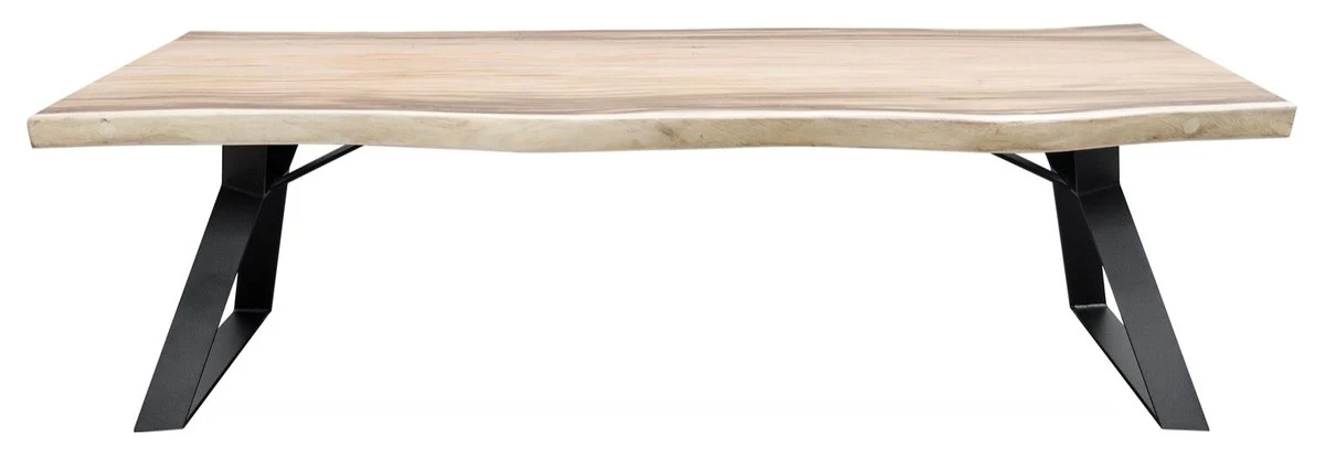 Casa Padrino mesa de comedor de lujo natural / negro - Colecci¨®n de Lujo