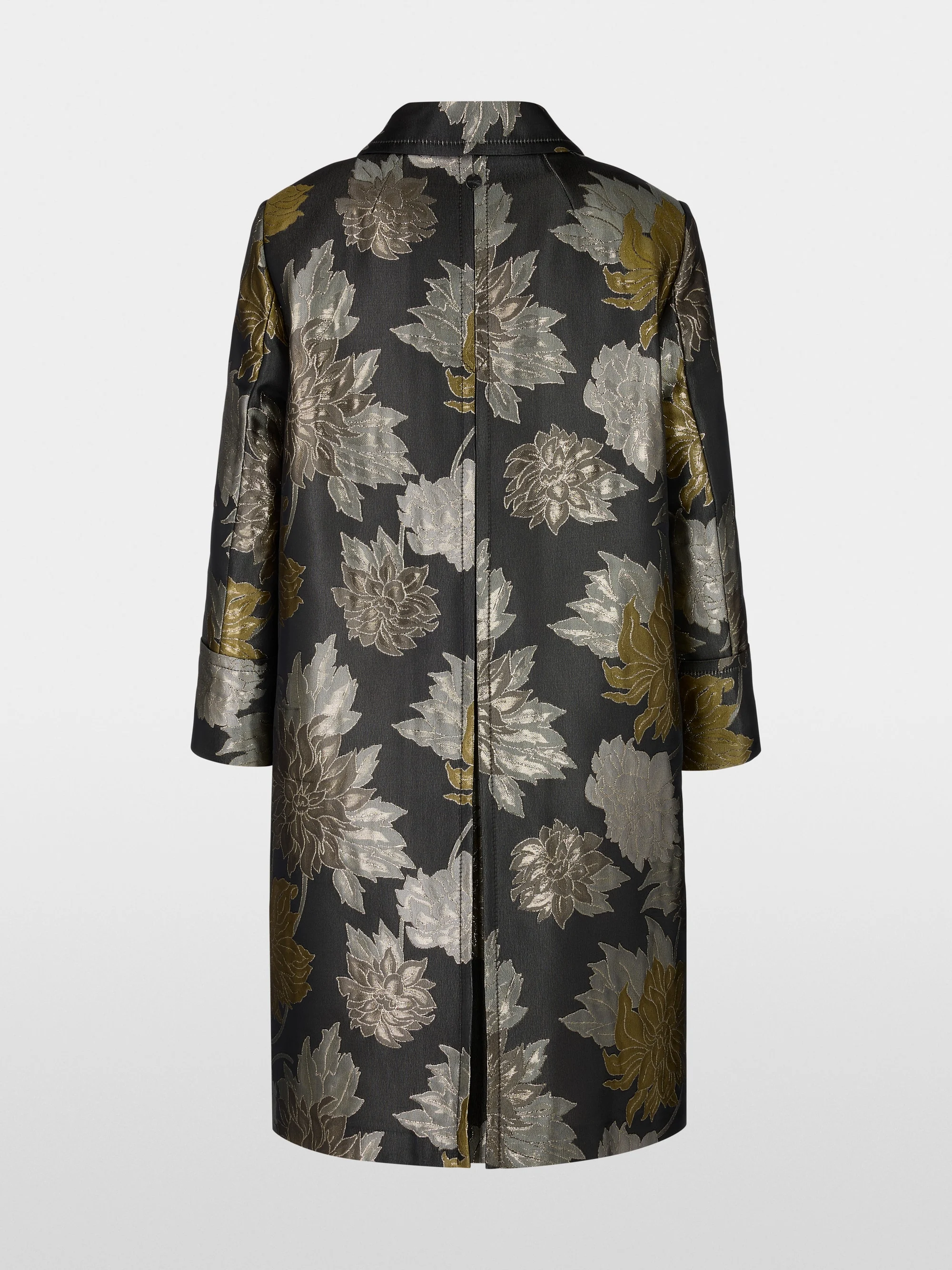 Marc-Cain Floral jacquard coat with lurex