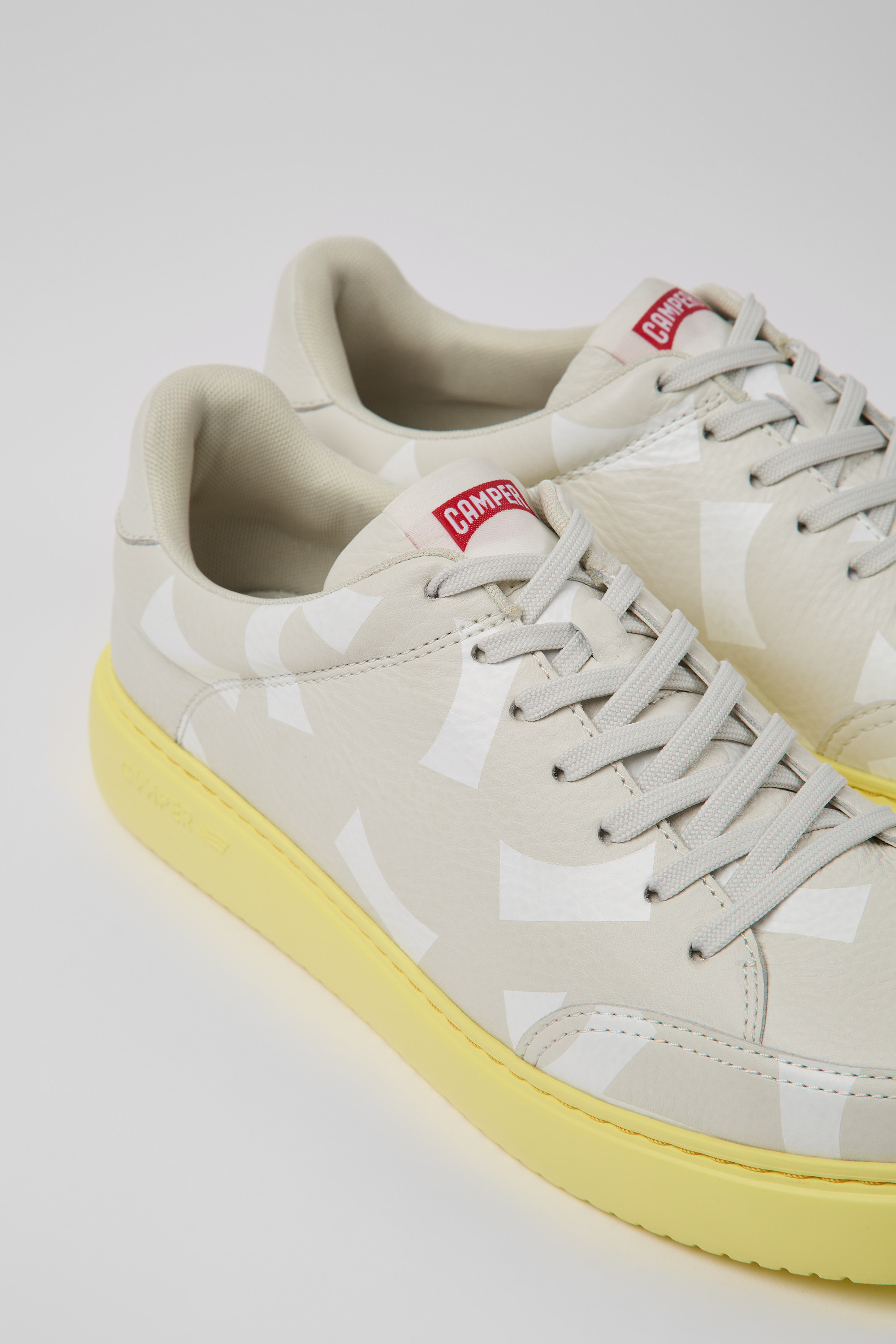 Runner K21 - White leather sneakers for men