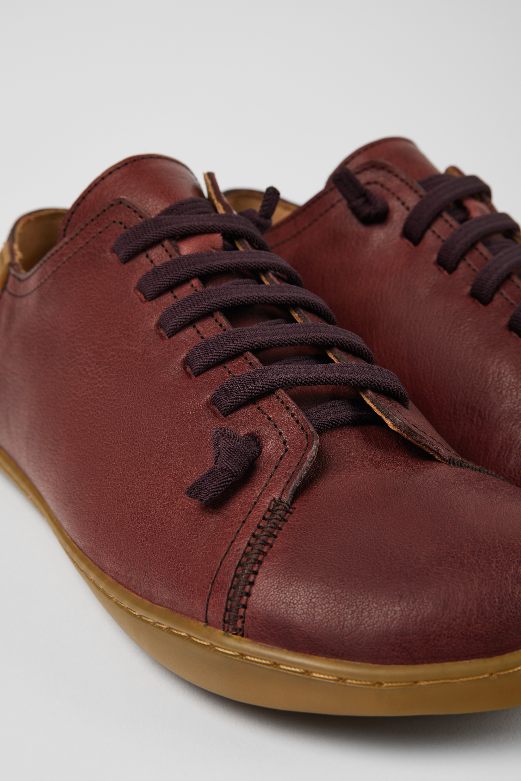 Peu - Brown leather shoes for men