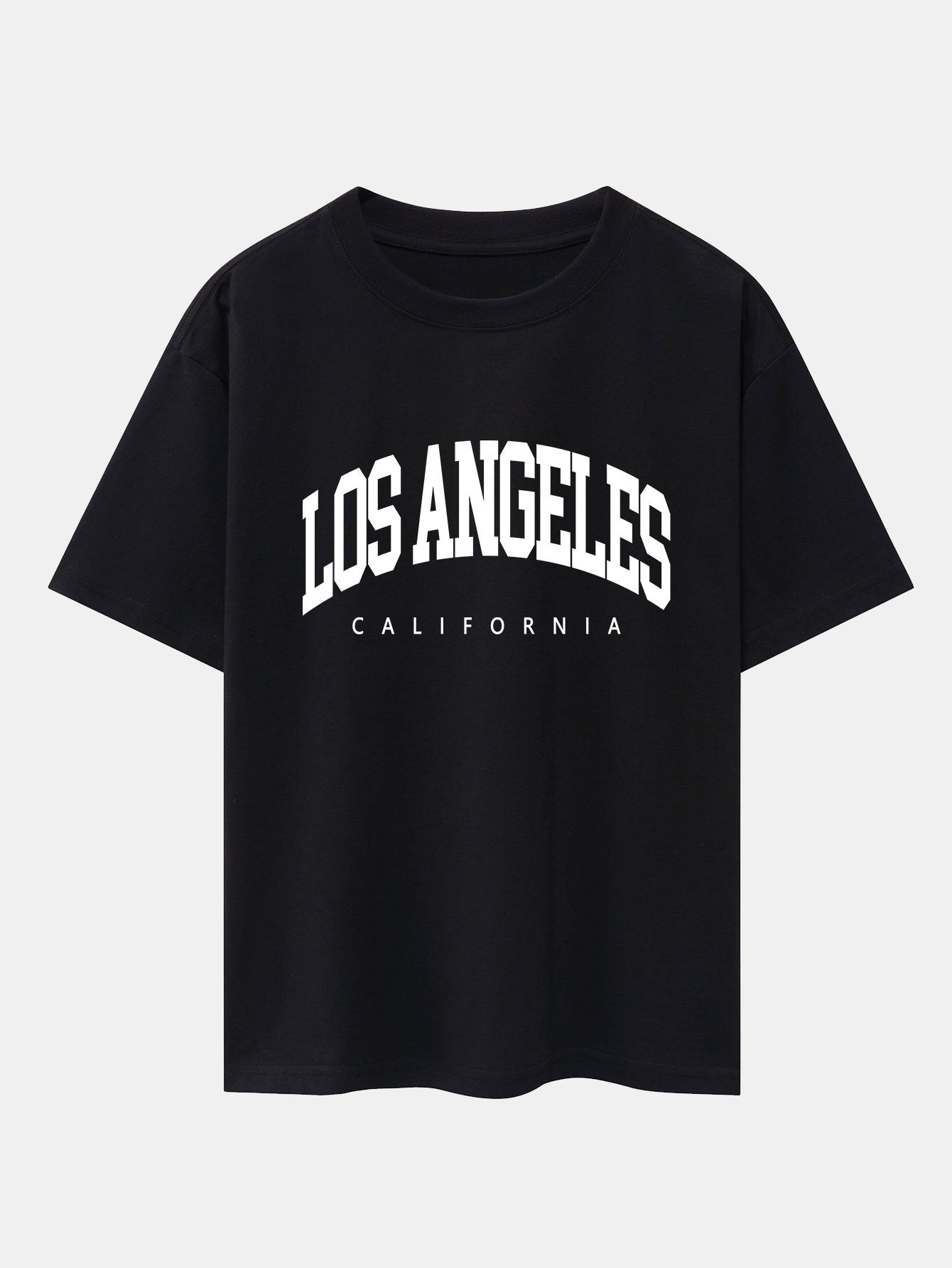 Los Angeles Letter Print Oversize T-Shirt