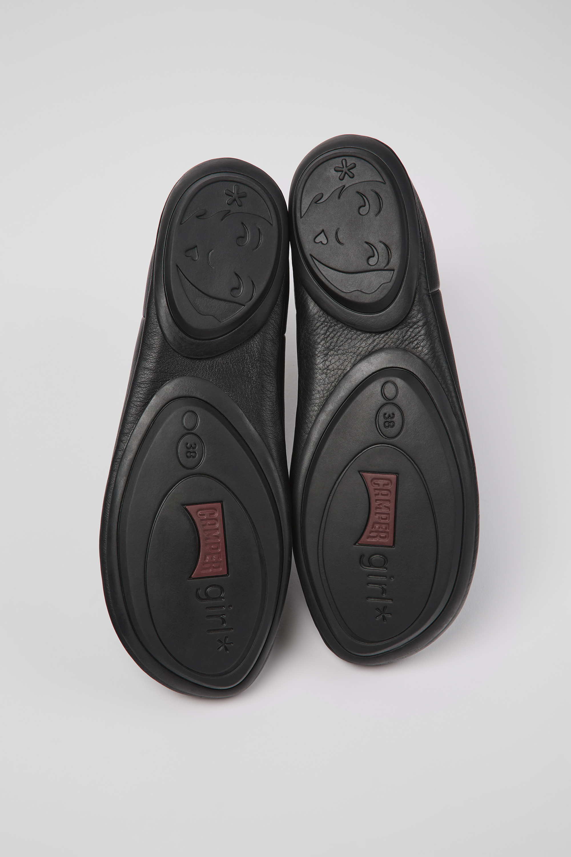 Right - Black leather ankle boots