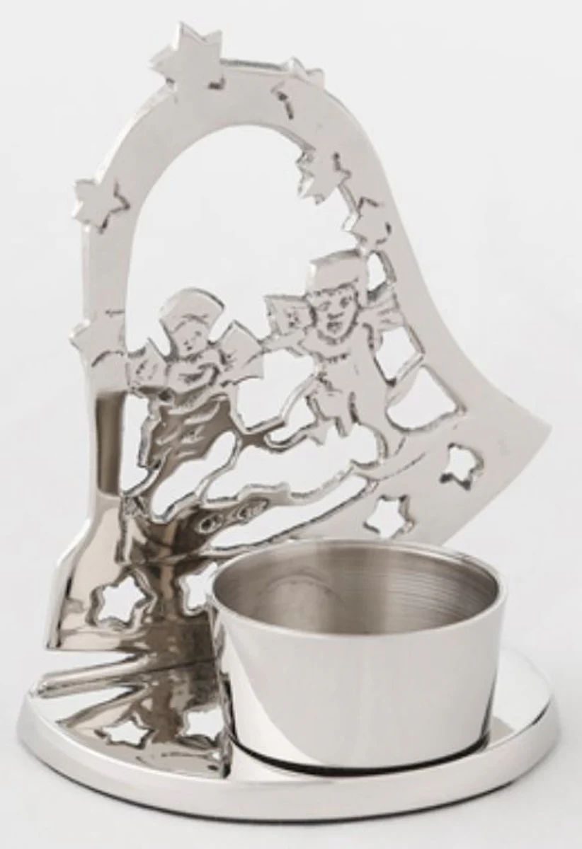 Casa Padrino luxury tealight holder silver 9 x 9 x H. 11 cm - Hotel Restaurant Collection