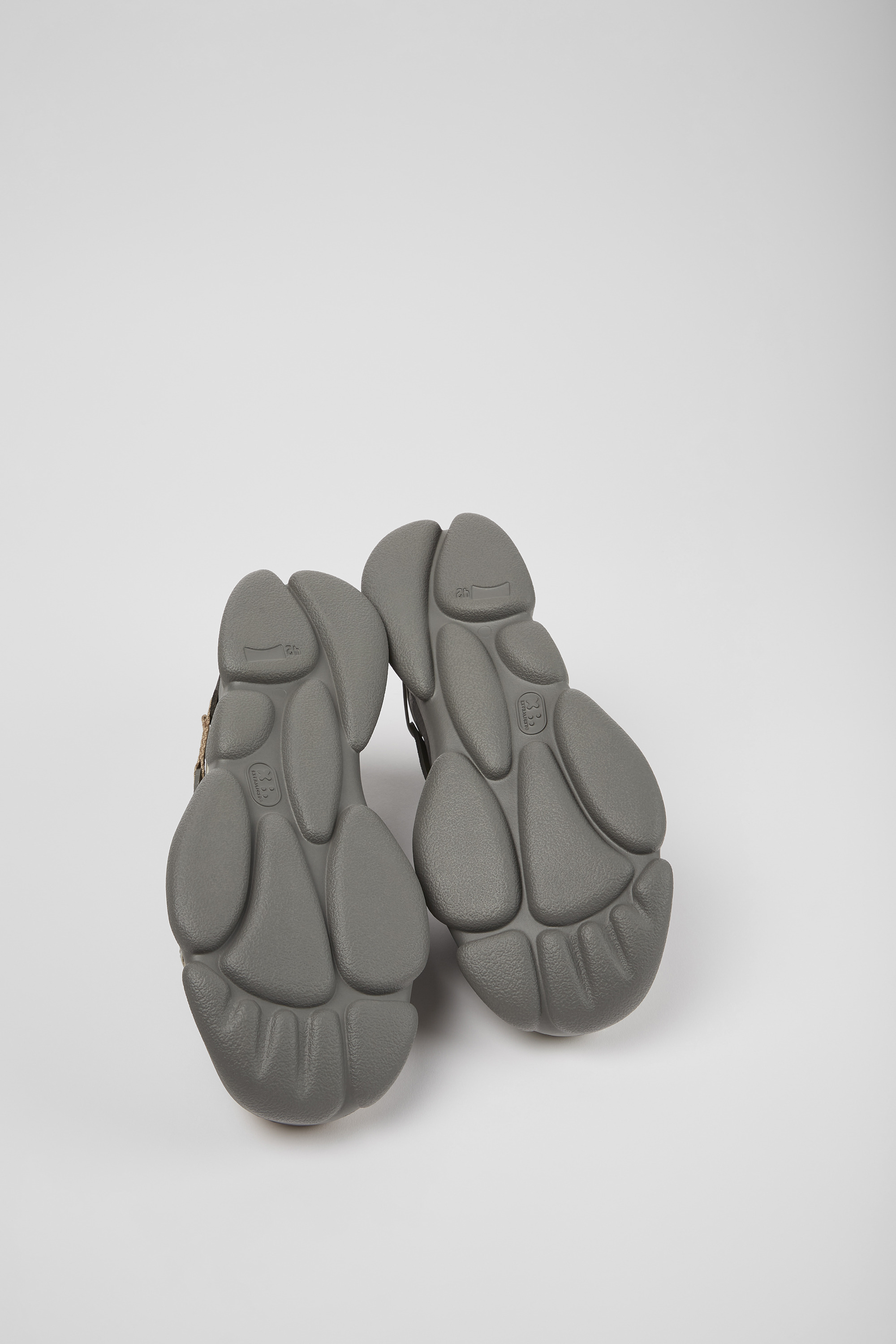 Twins - Multicolored leather and textile sneakers for men