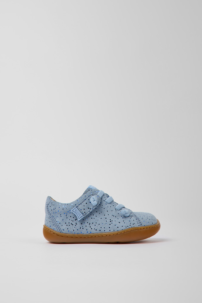 Peu Blue nubuck shoes for children