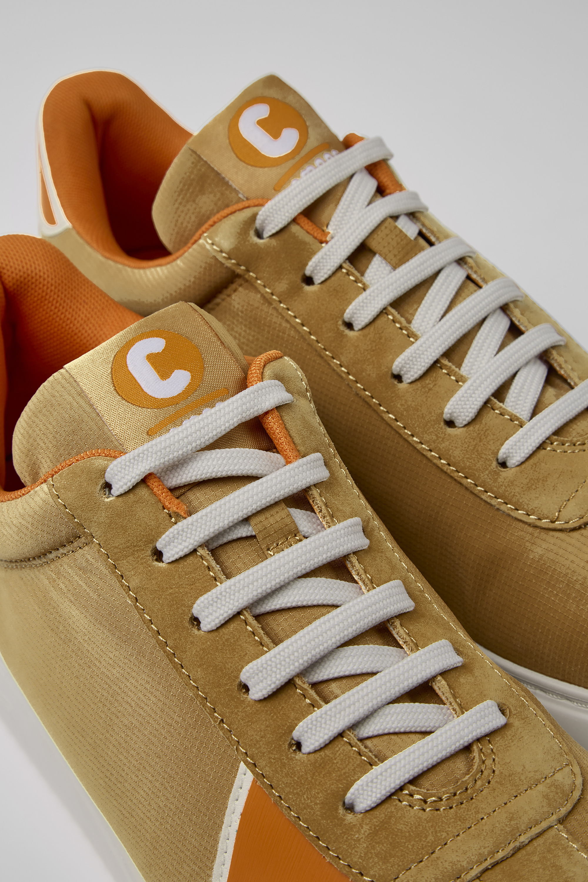 Runner K21 - Brown, orange, and beige sneakers for men
