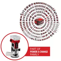 Cordless Palm Router TP-ET 18 Li BL - Solo