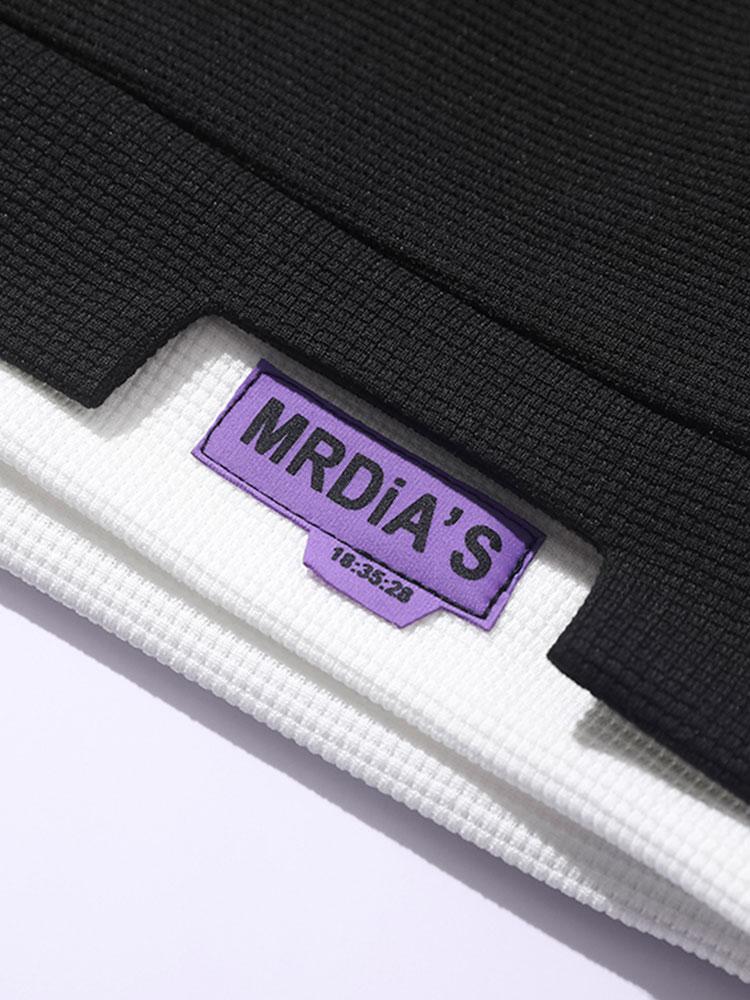 Paisley Print Double Layer Waffle Sweatshirt