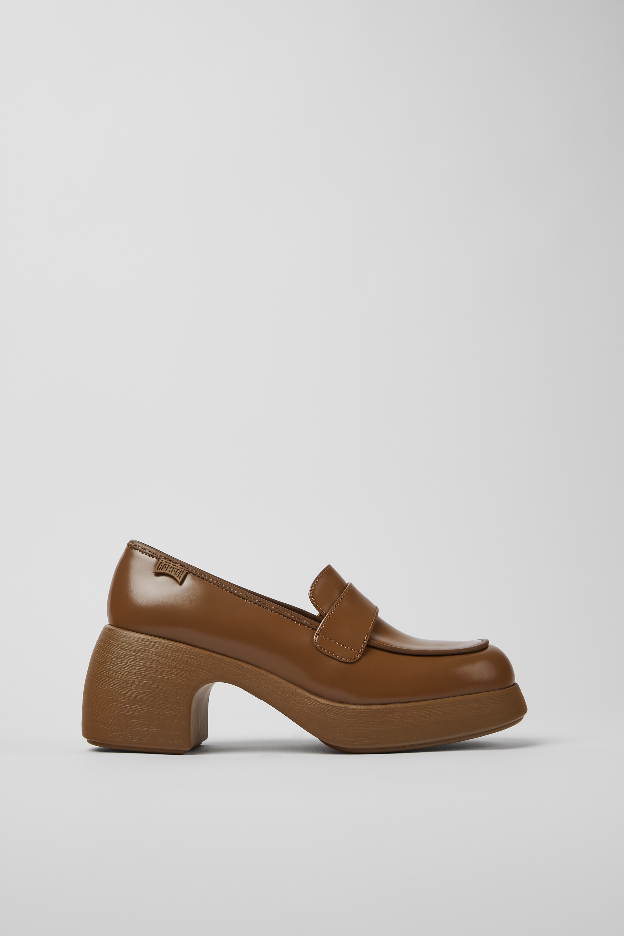Thelma - Brown leather shoes for women