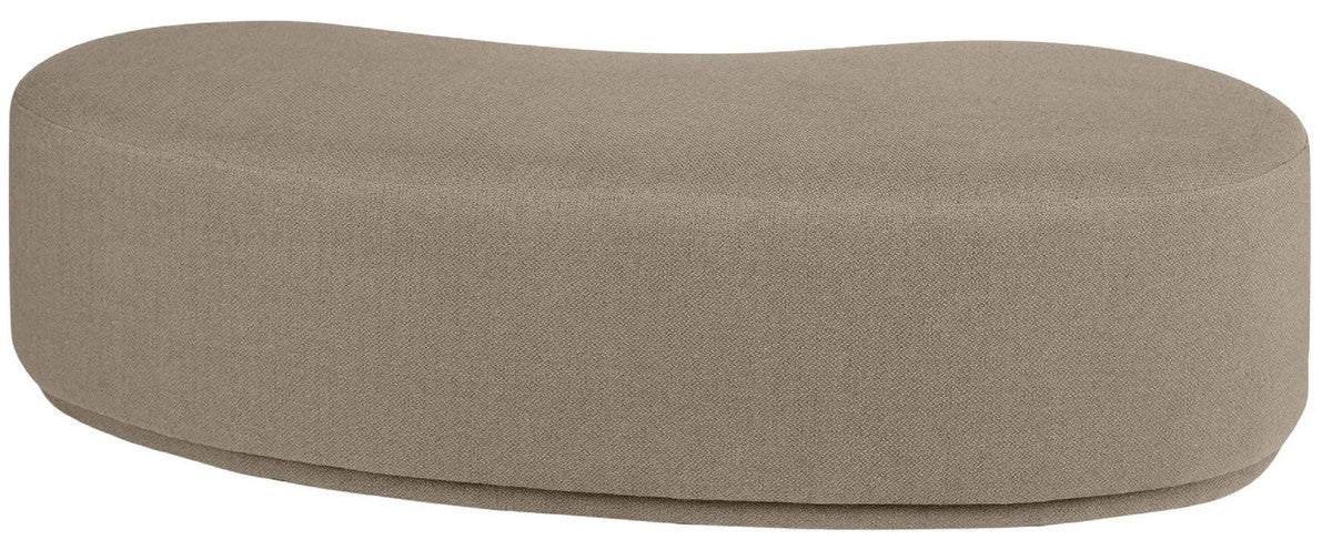 Casa Padrino banco de lujo marr¨®n 149 x 65,5 x A. 41 cm - Banco curvo - Muebles de Sala de Estar - Muebles de Hotel - Colecci¨®n de Lujo