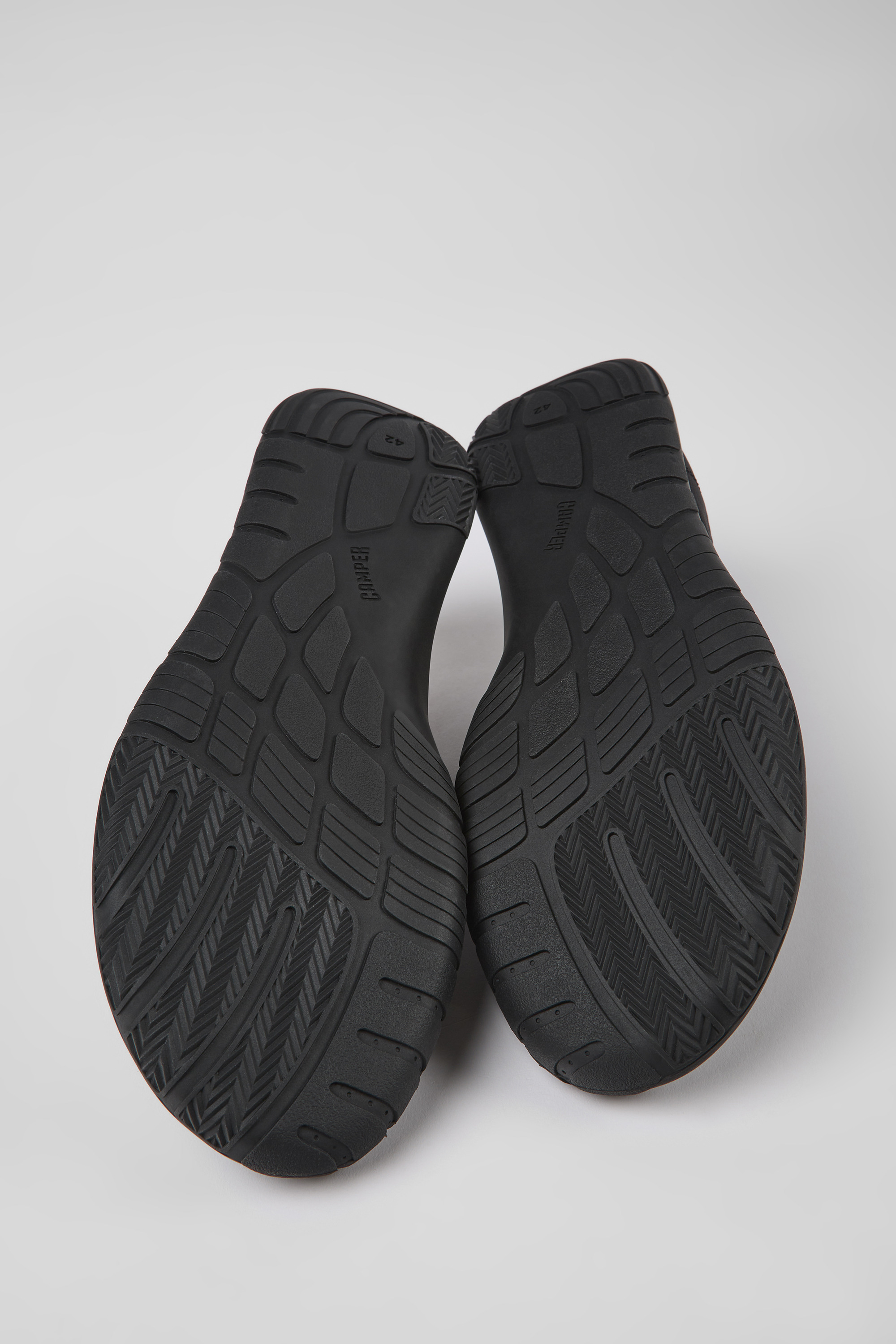 Path - Black textile sneakers for men