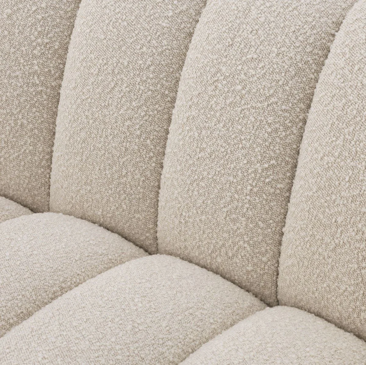 Casa Padrino sof¨¢ de lujo crema / negro 234 x 96 x A. 76,5 cm - Sof¨¢ de sal¨®n ligeramente curvado - Sof¨¢ de Hotel - Calidad de Lujo