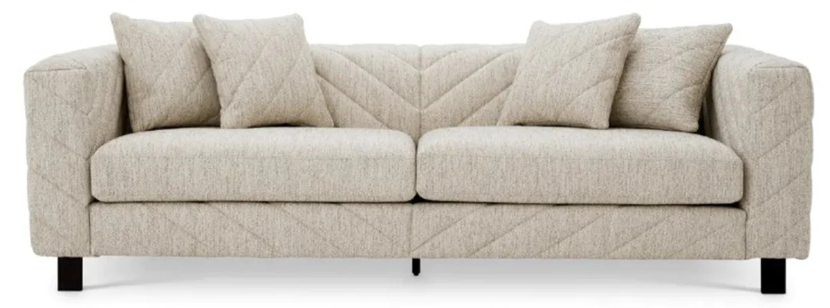 Casa Padrino sof¨¢ de lujo gris claro 230 cm - muebles de sal¨®n y hotel