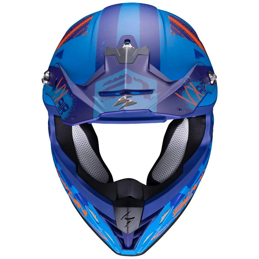 CASCO CROSS / ENDURO SCORPION VX21 URBA AZUL / NARANJA