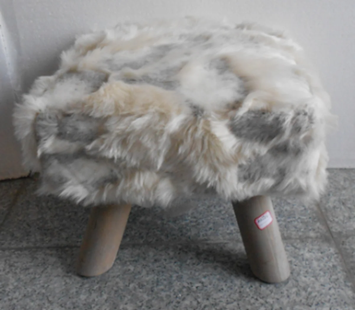 Casa Padrino piel otomana parece brillante Mod2 H36 x W36 x L32.5cm heces