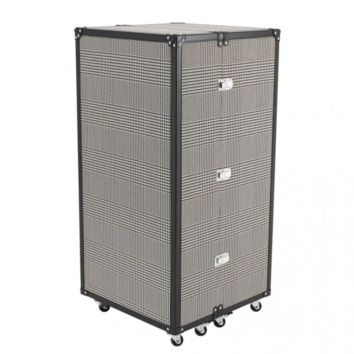 Casa Padrino luxury bar cabinet in vintage suitcase design black / white - chest of drawers - Art Deco baroque art nouveau wardrobe - luxury hotel bar trolley