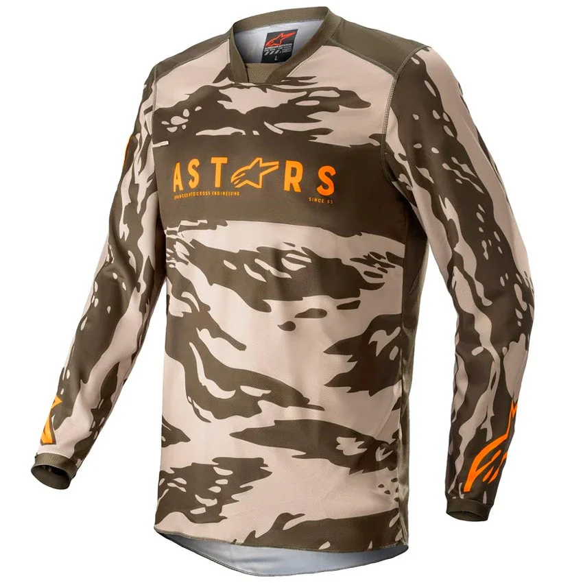 CAMISETA ALPINESTARS RACER TACTICAL VERDE / NARANJA
