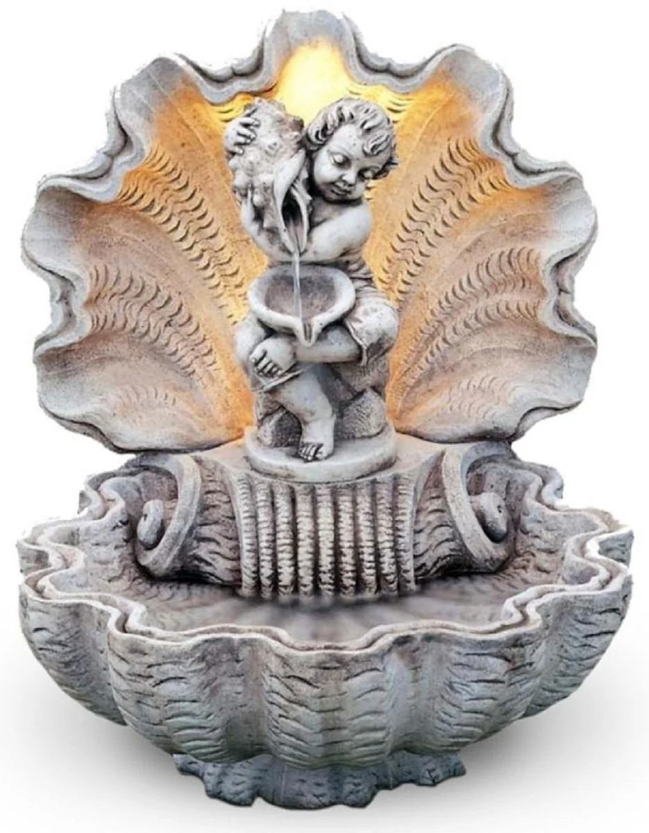 Casa Padrino fuente de jard¨ªn Art Nouveau gris 92 x 86 x A. 107 cm