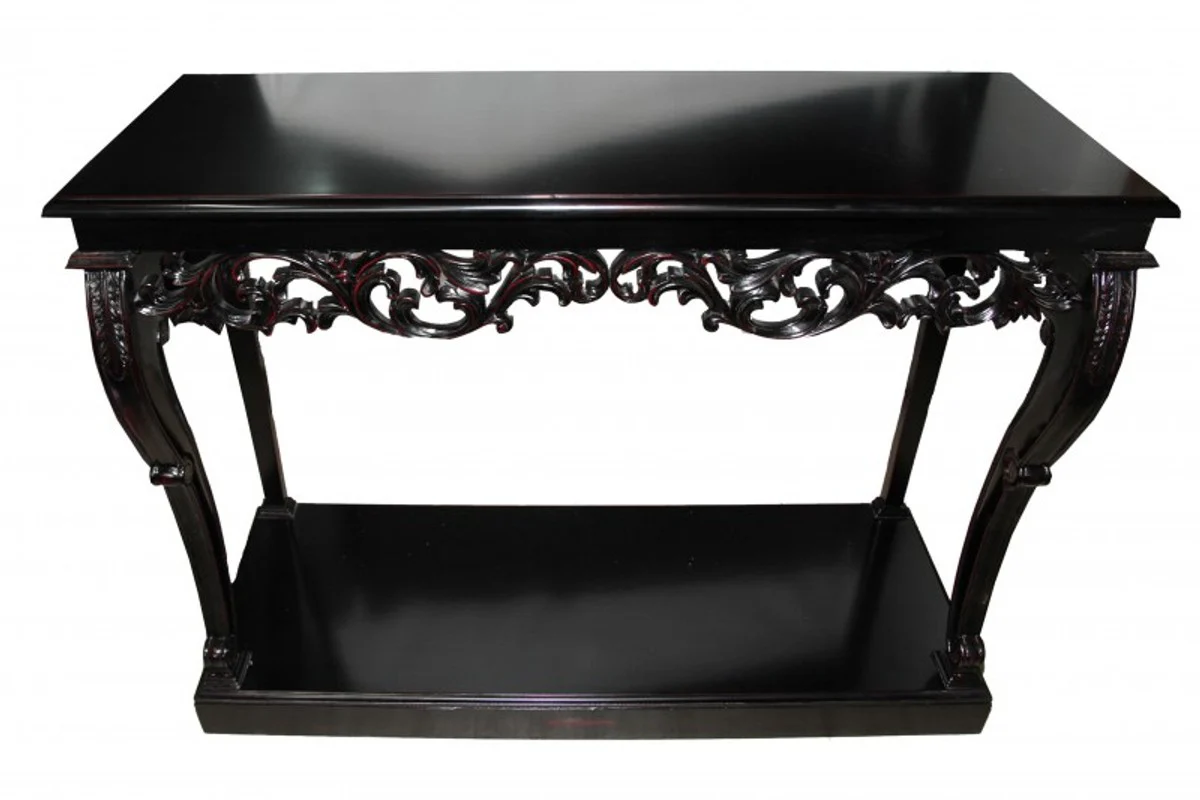 Casa Padrino designer console table Black Antique style baroque furniture
