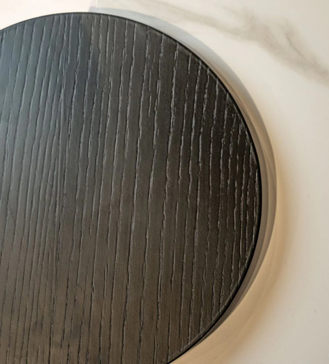 Casa Padrino mesa de centro de lujo con tablero de cer¨¢mica negro / blanco 106 cm