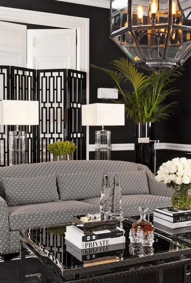 Casa Padrino crystal glass whiskey / cognac set - 4 Whiskey Glasses with Carafe - Luxury hotel & restaurant accessories