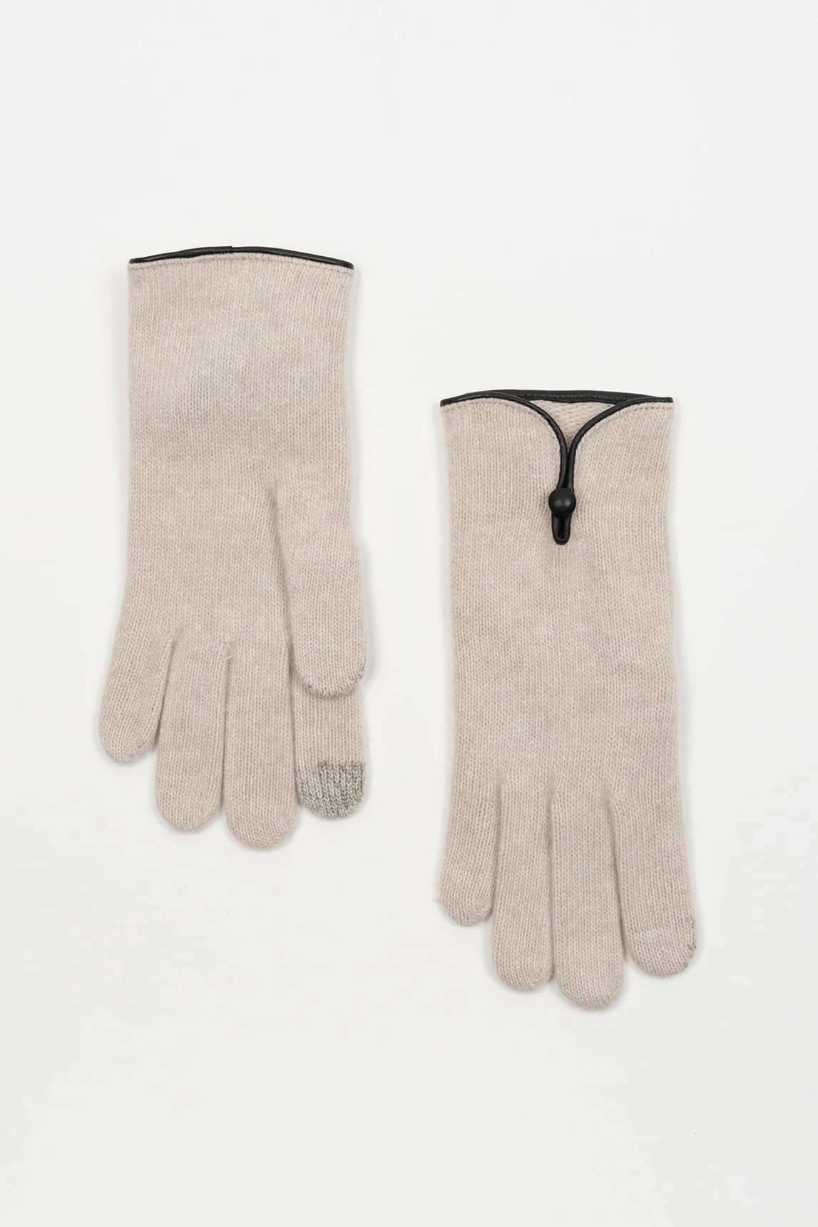 Rivera-spain Guantes Manon de lana y cashmere beige